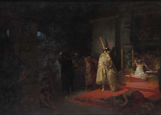 Historical Painting of Indigenous Ceremony