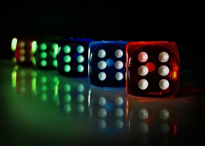 Colorful Dice Row