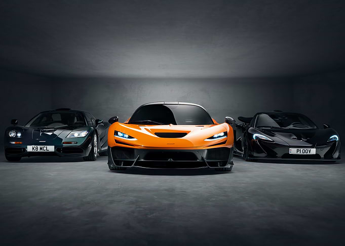 McLaren Supercar Trio in Garage