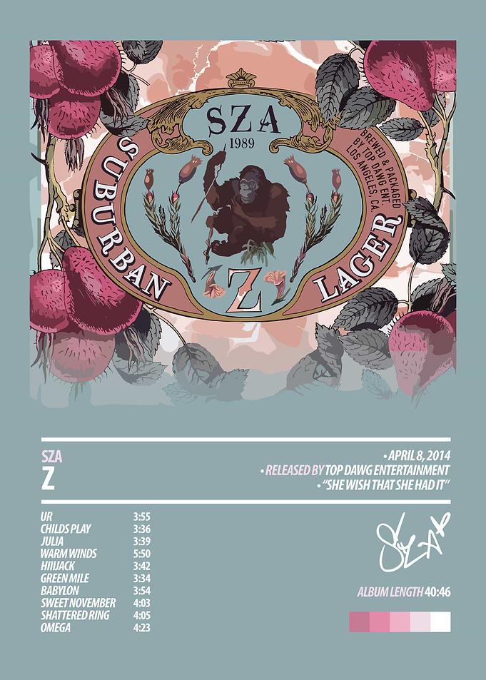 SZA - Z Album Cover Art
