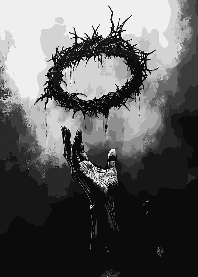 Crown of Thorns and Reaching Hand