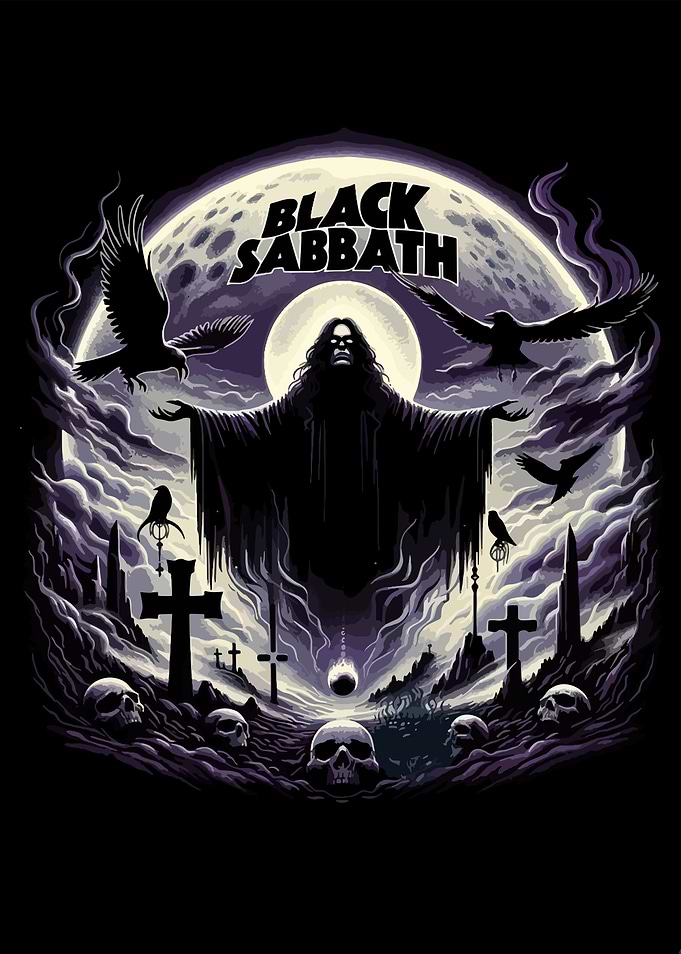 Black Sabbath Graveyard Art