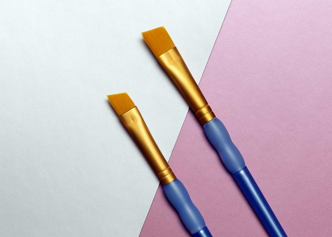 Two paintbrushes