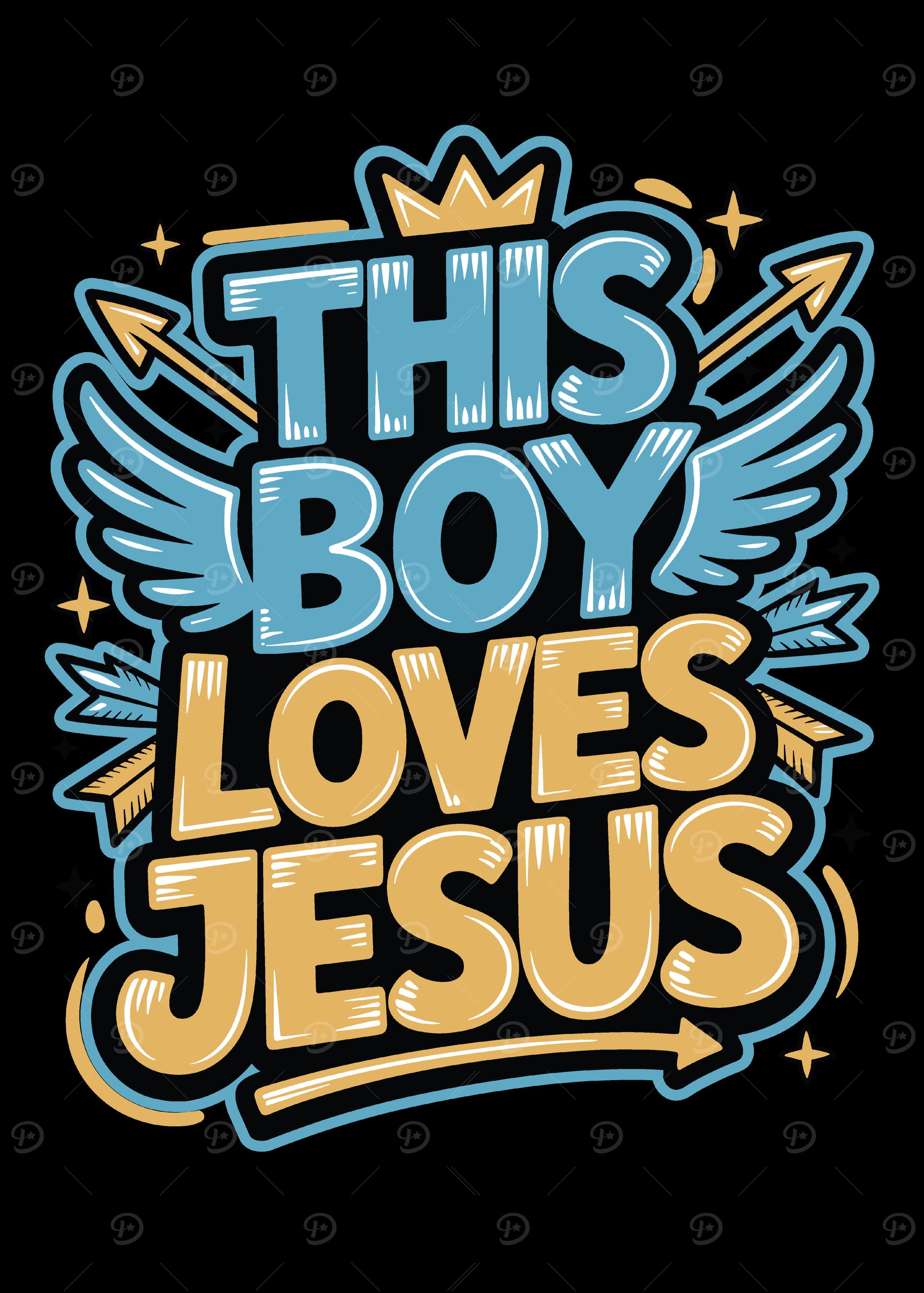 This Boy Loves Jesus Christian Religious