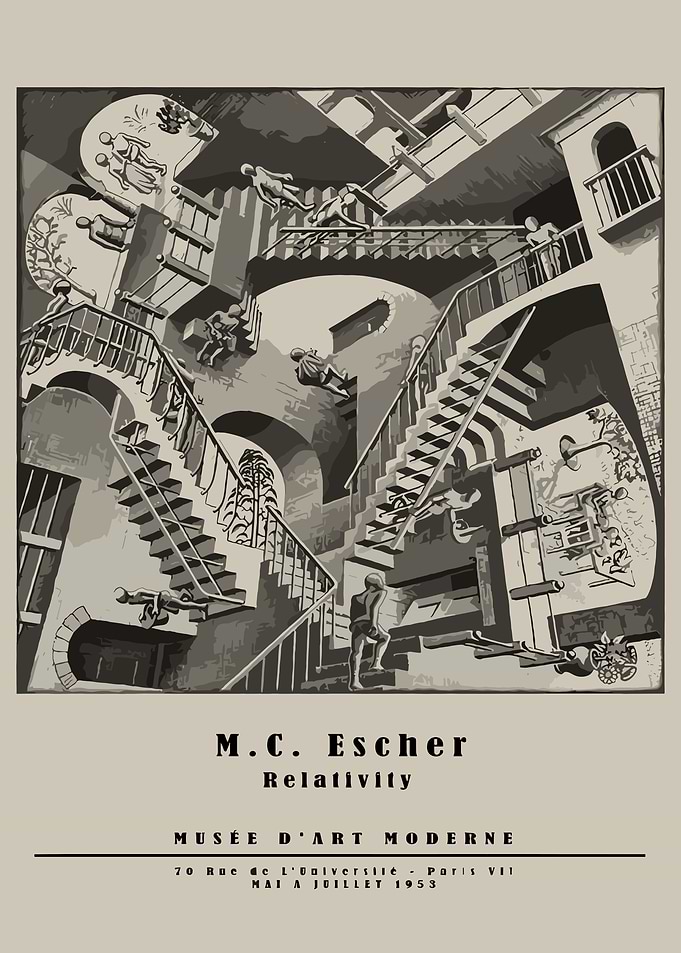 M.C. Escher Relativity Art Print