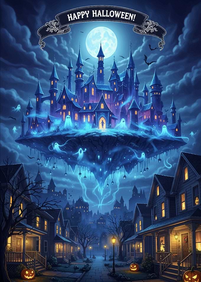 Halloween Night with Floating Castle Halloween2025