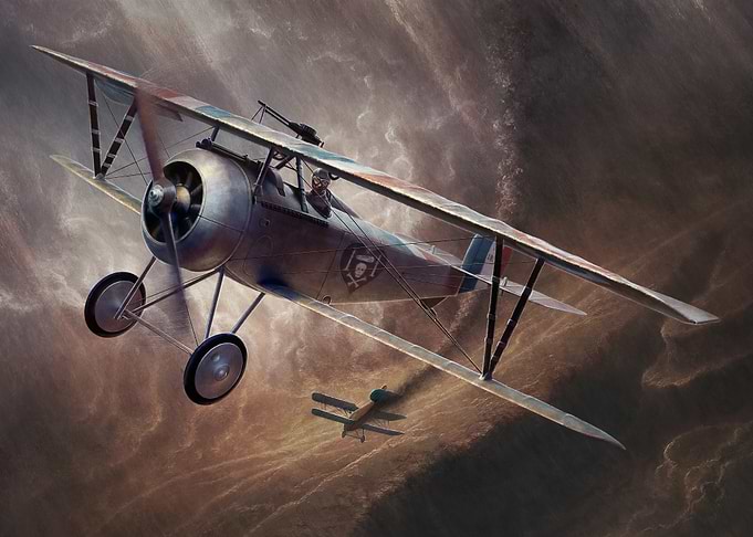 Nieuport 17 in dogfight