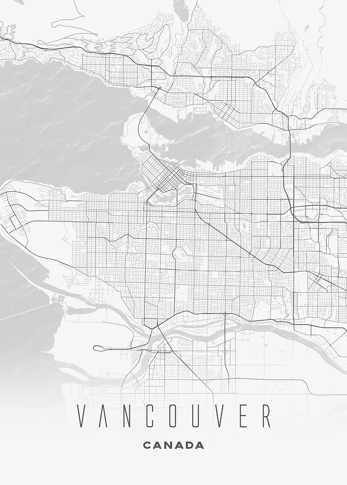 Vancouver Canada City Map