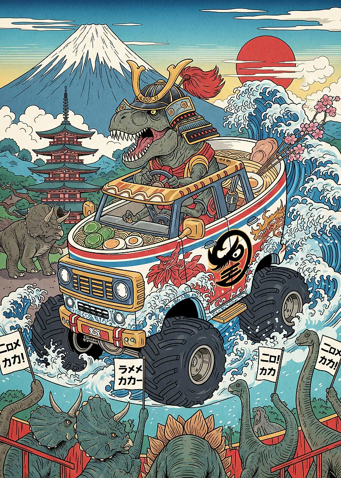 Dinosaur Samurai Ramen