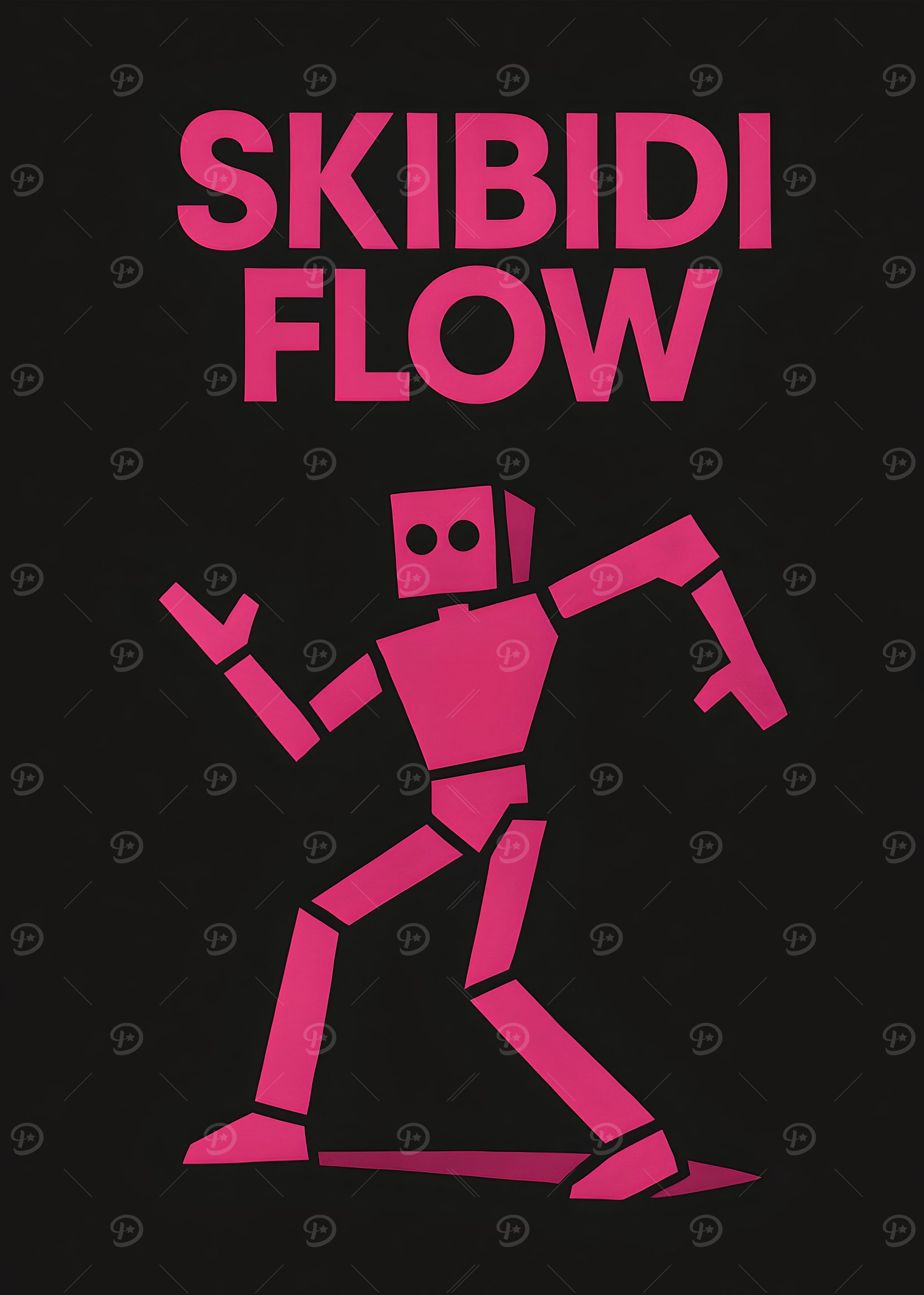 Skibidi Flow Pink Robot