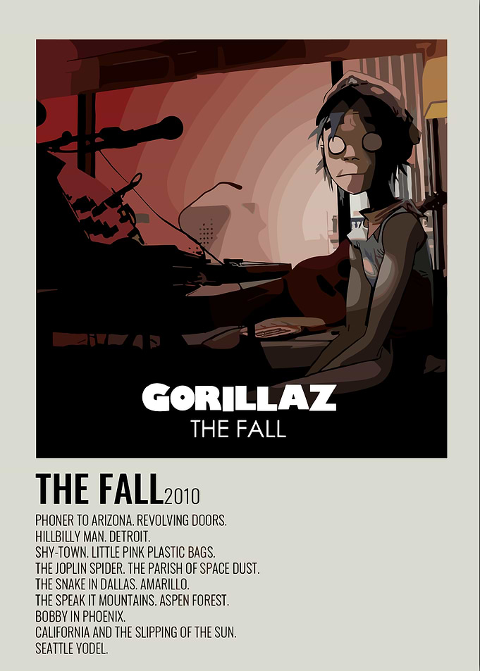 Gorillaz - The Fall Album Cover