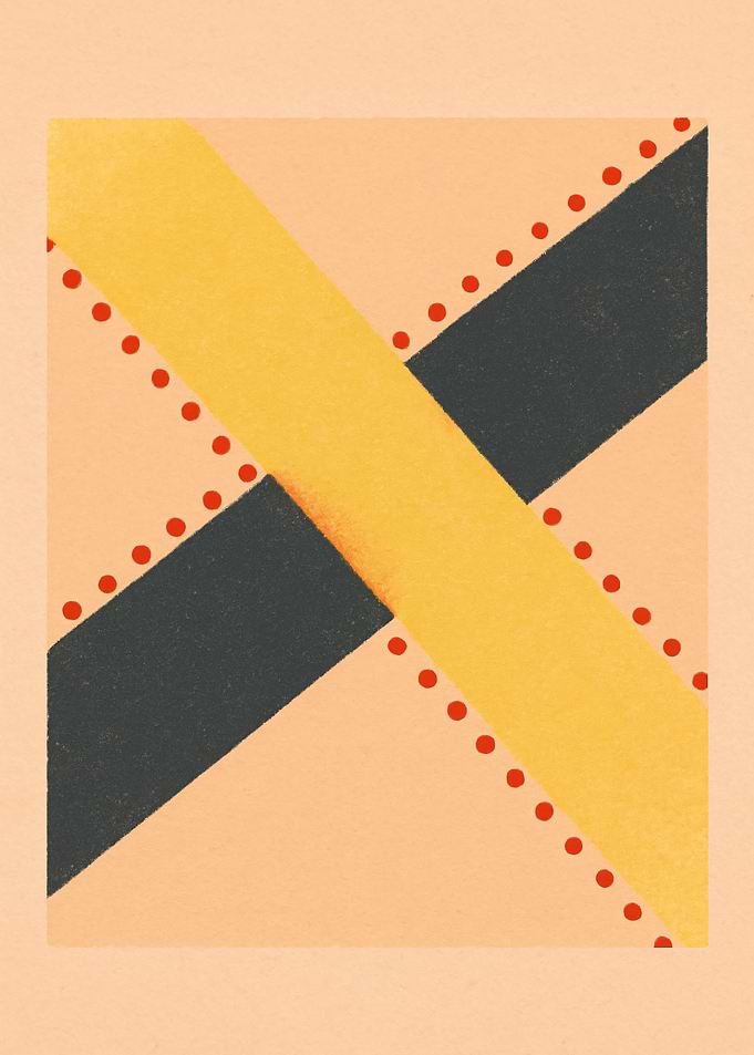 Abstract Geometric Pattern with Diagonal Lines