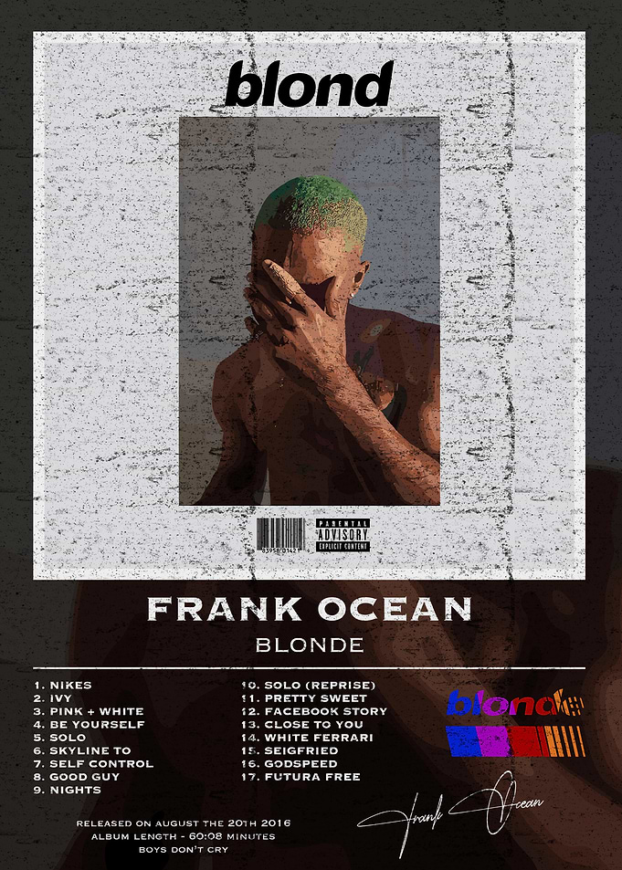 Frank Ocean Blonde Album Cover