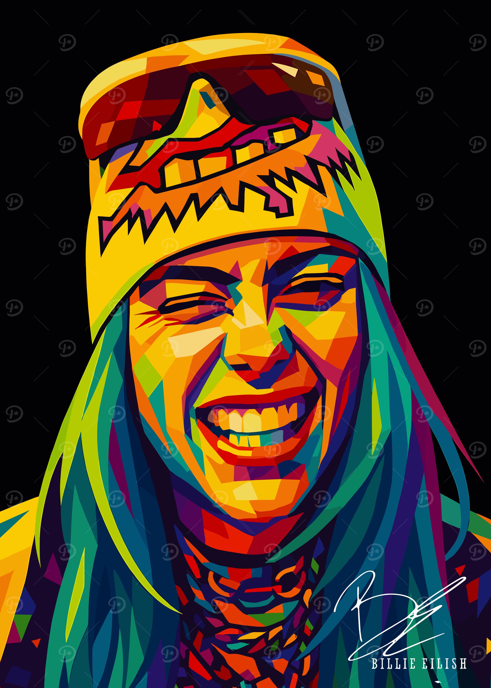 Billie Eilish wpap art