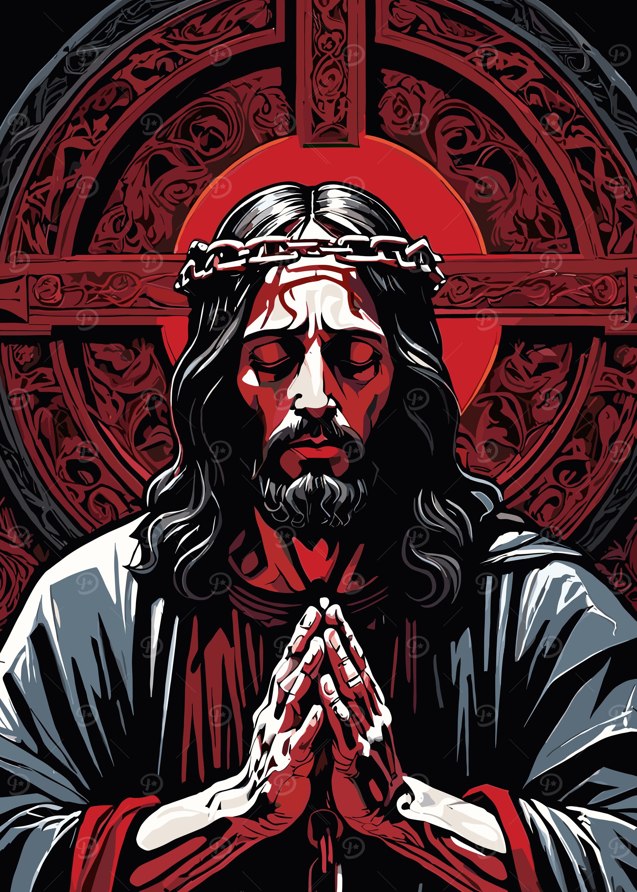 Jesus Christ with Crown of Thorns