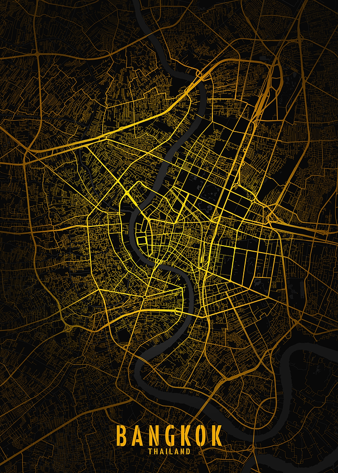 Golden Bangkok City Map