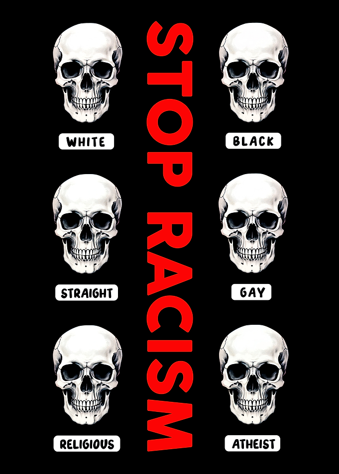 Stop Racism Skulls