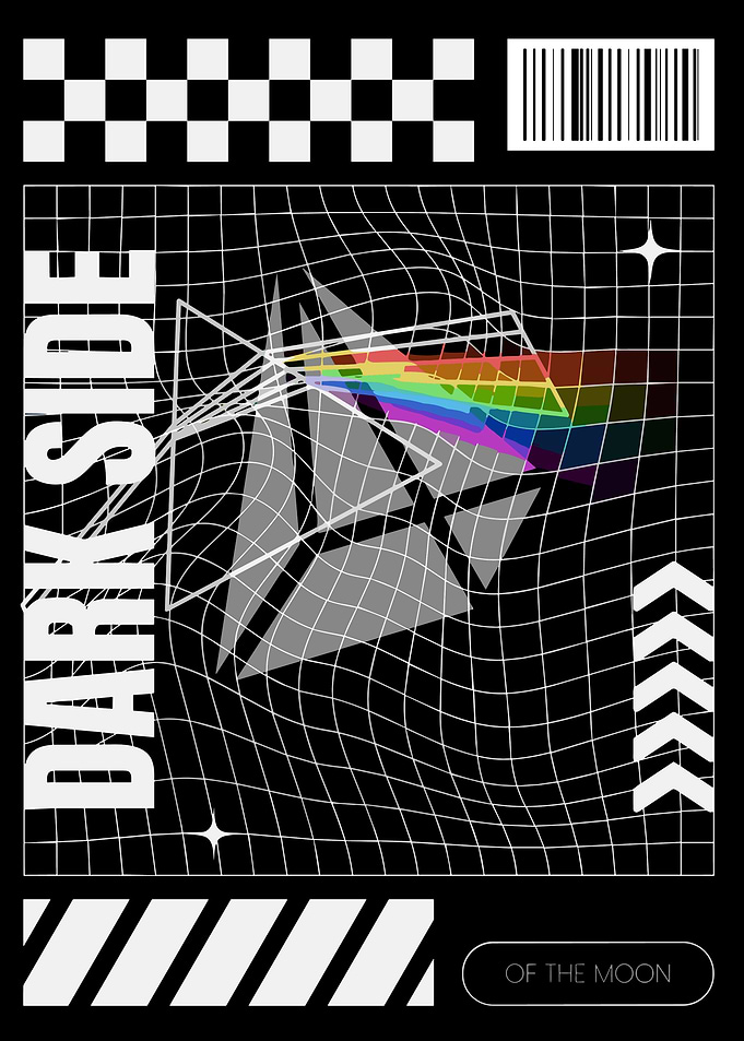 Pink Floyd Dark Side of the Moon Abstract