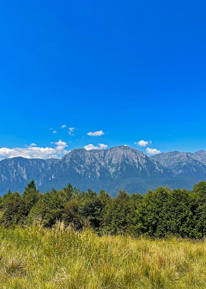 Mountain Landscape with Clear Blue Sky