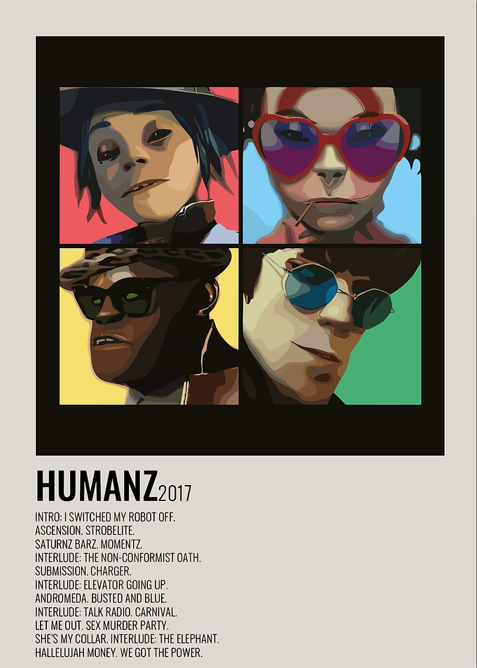 Gorillaz - Humanz 2017 Album Art