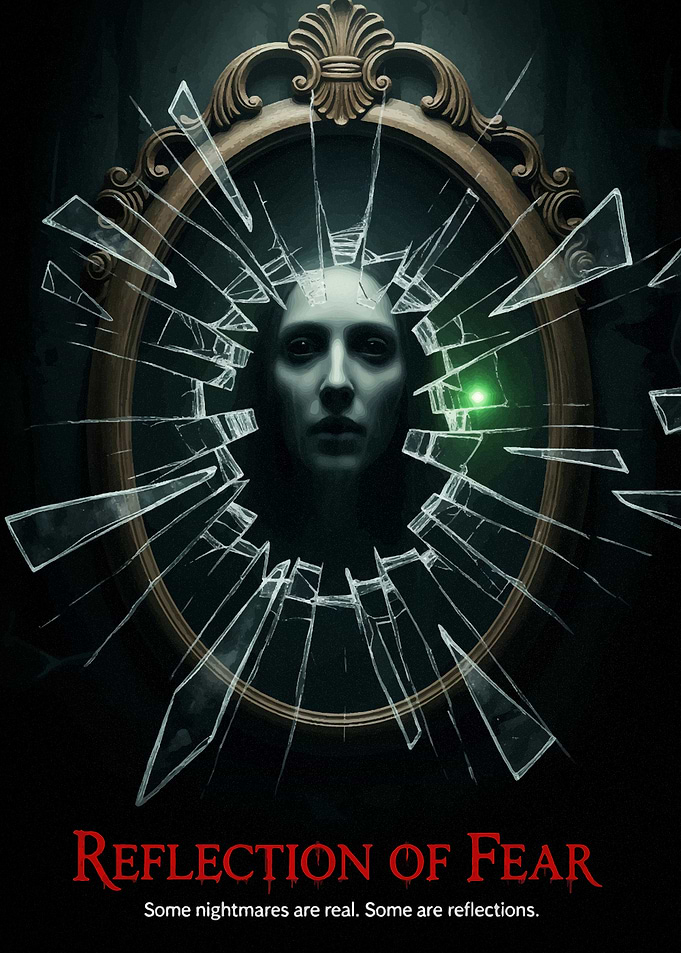 Reflection of Fear: Broken Mirror Portrait Halloween2025