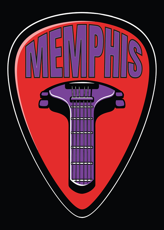 Memphis Guitar Pick Logo