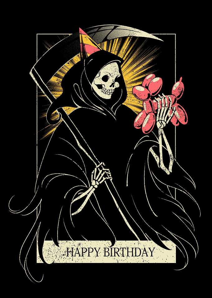 Happy Birthday Death Balloon