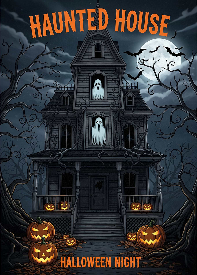 Haunted House Halloween Night Halloween2025