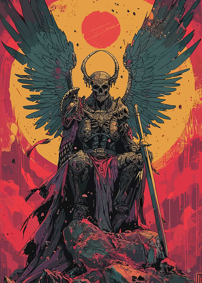Winged Skeleton King with Sword