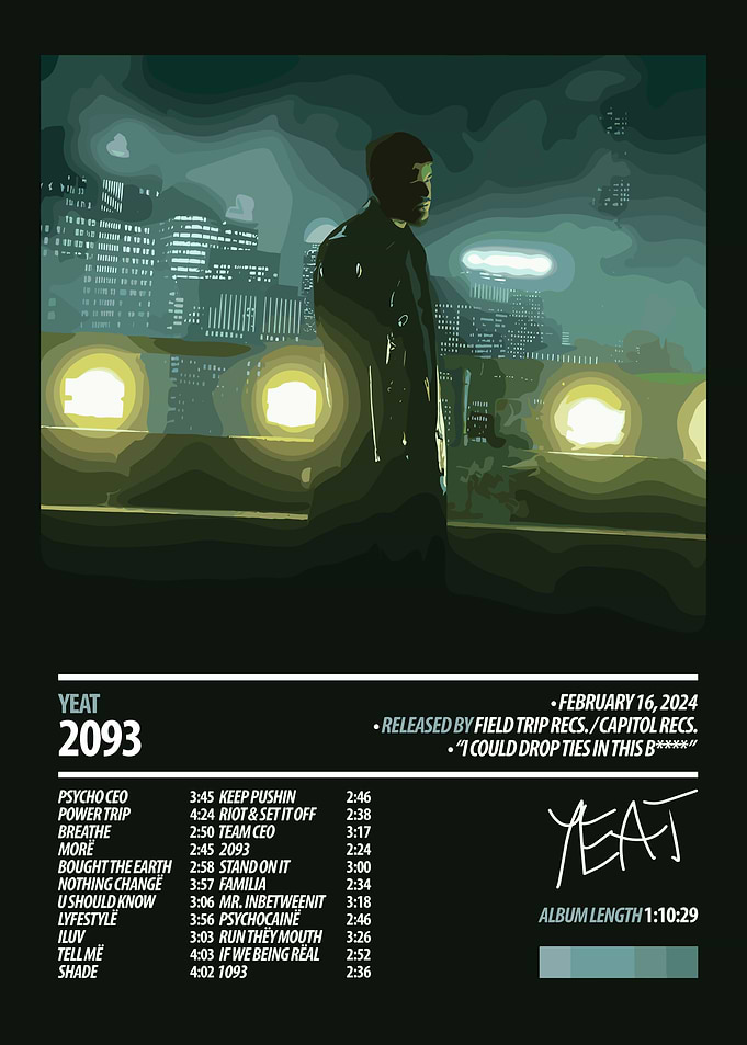 Yeat 2093 Album Cover Art