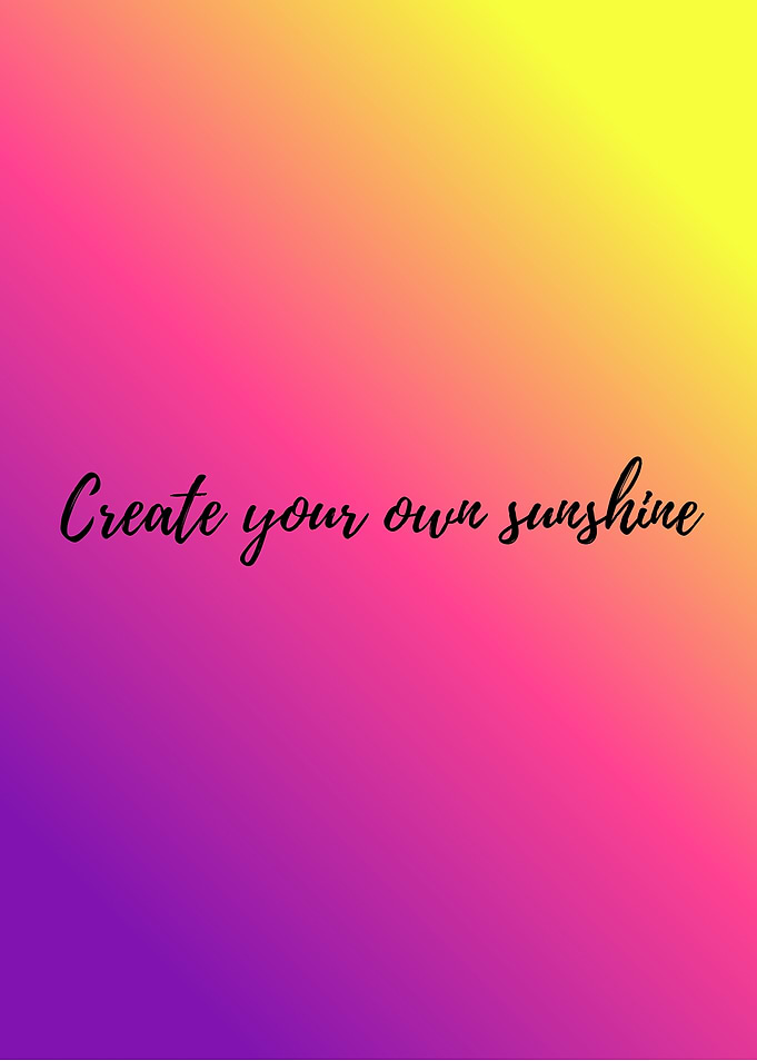 Create Your Own Sunshine Gradient