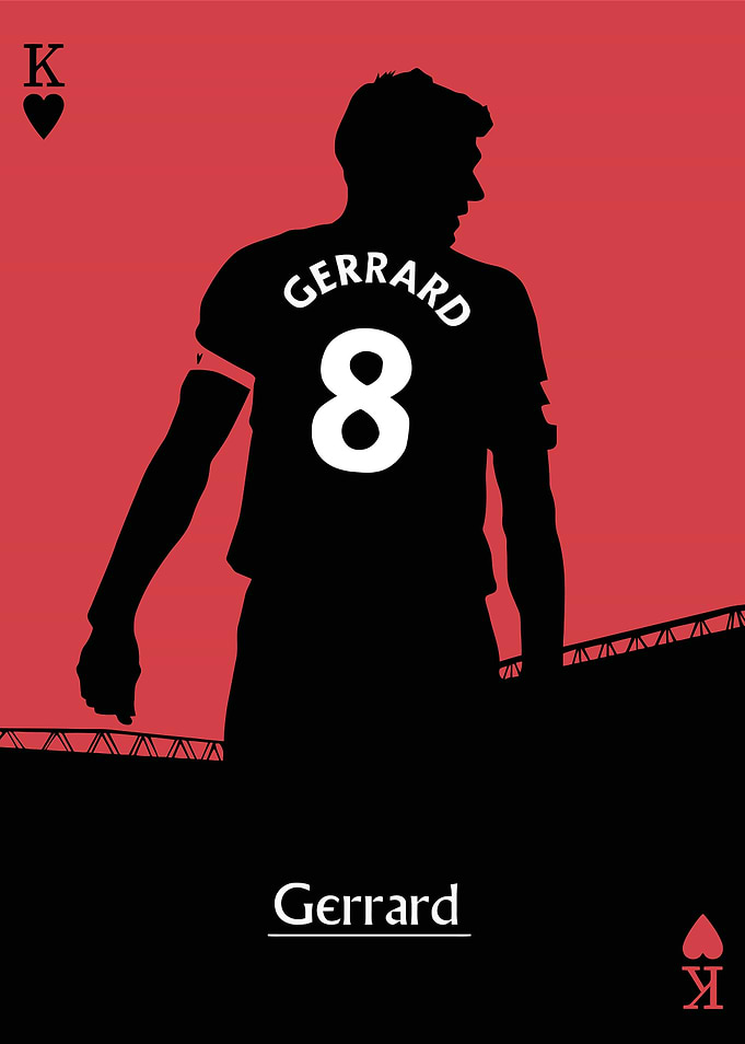 Steven Gerrard King of Hearts Card