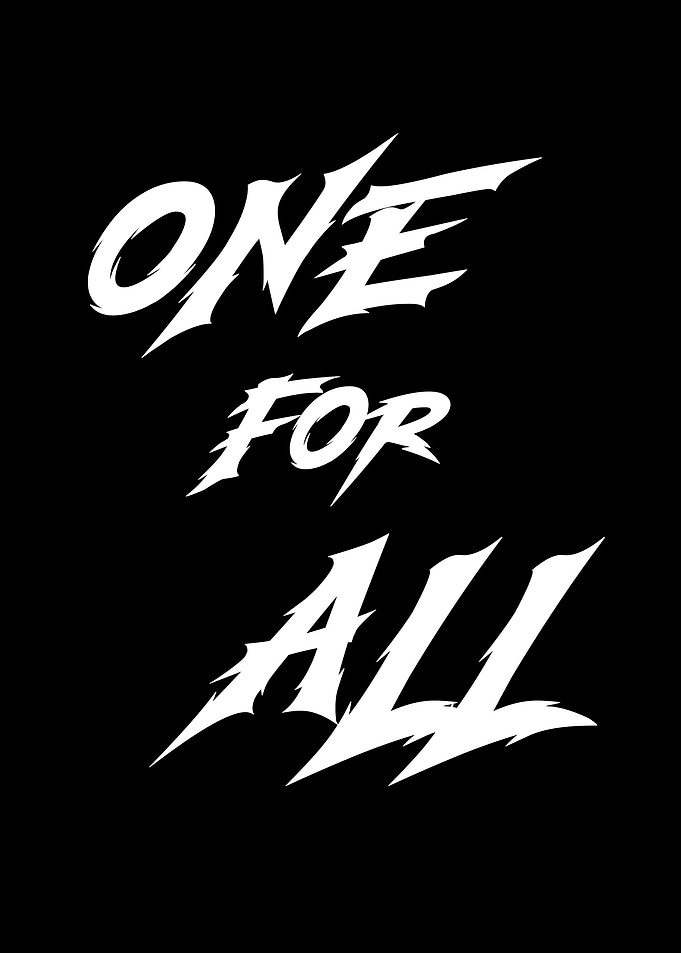 One For All Text Art