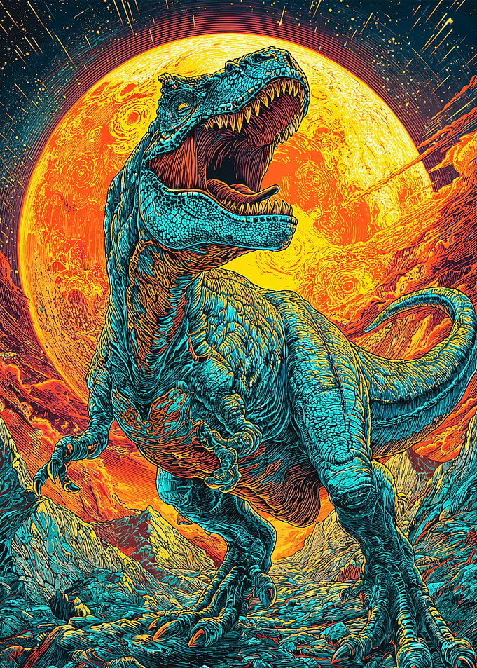 T-Rex in Alien Planet
