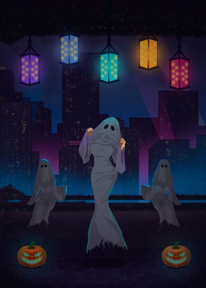 Halloween Ghosts in the City