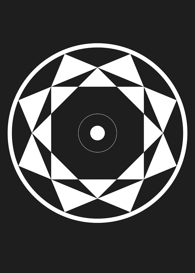 Geometric Star Mandala Design