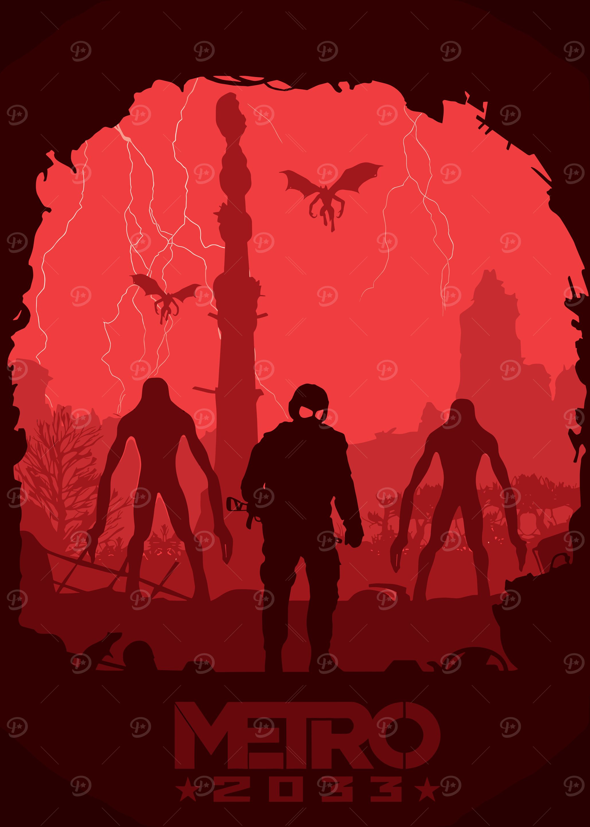 Metro 2033 Game Poster Art
