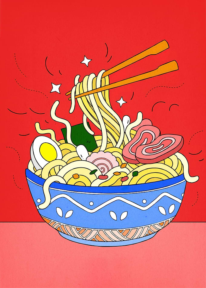 Stylized Ramen Bowl