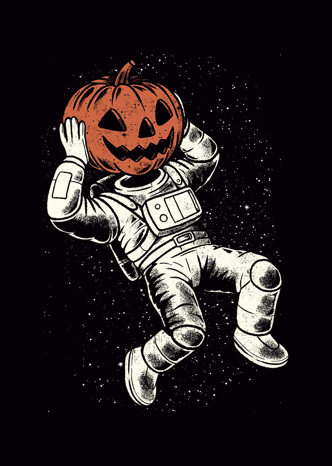 Pumpkin Astronaut Halloween
