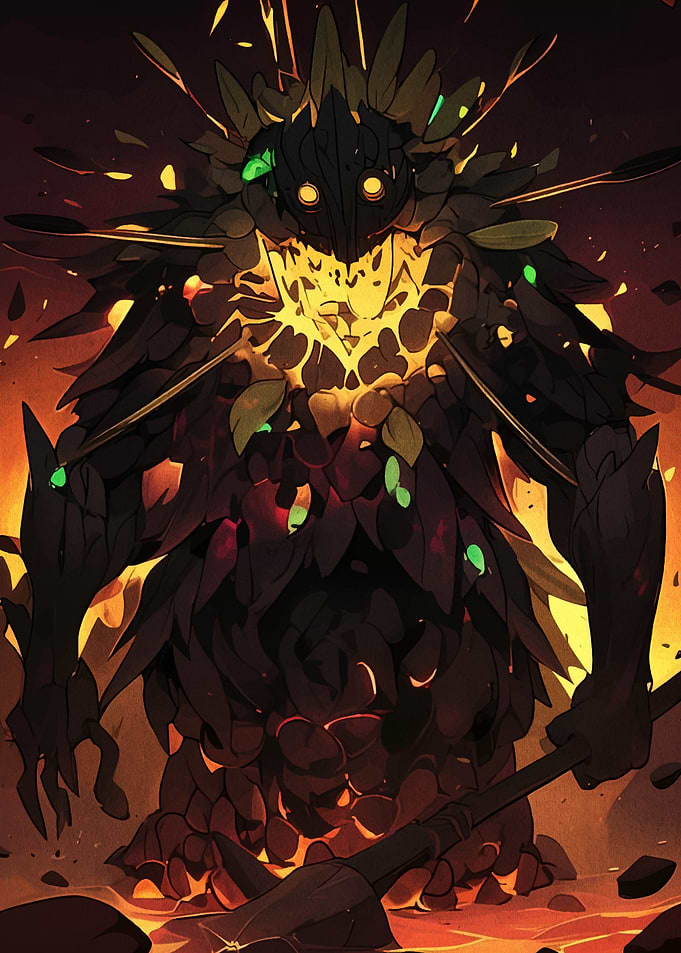 Fiery Forest Guardian