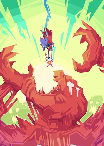 Hero vs. Monster Digital Art