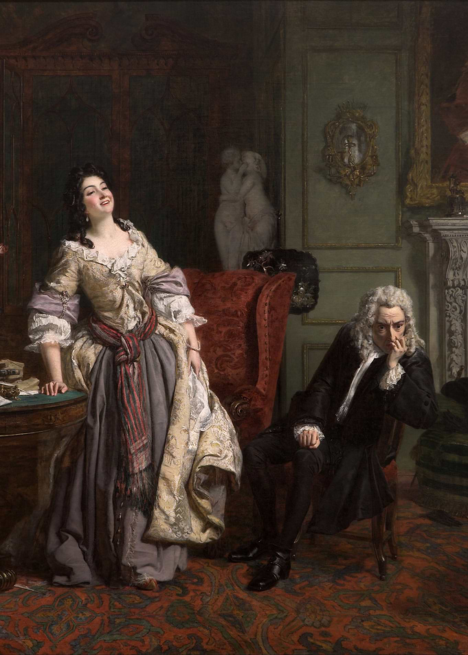 Historical Scene with Woman and Man