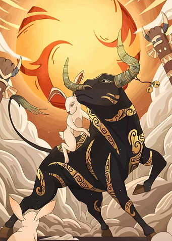 Ox and Rabbit Animal