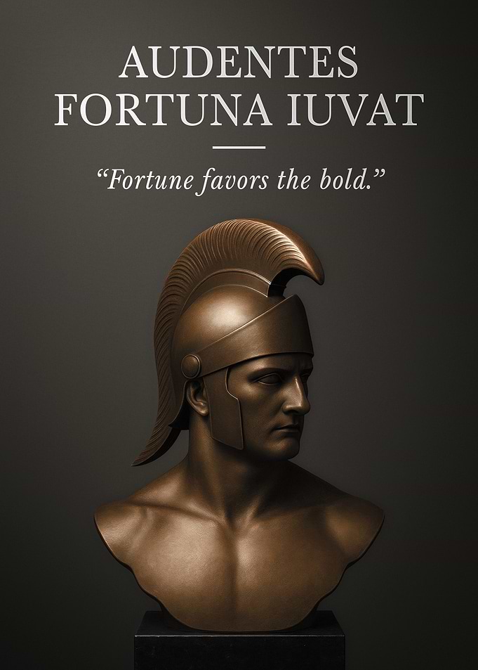 Audentes Fortuna Iuvat - Roman Bust