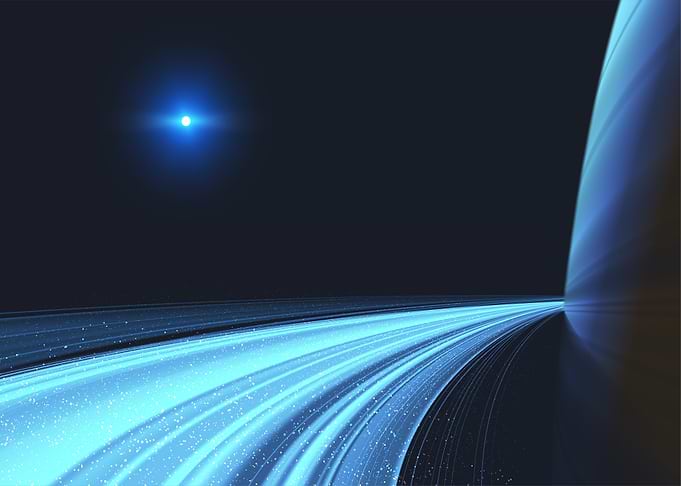 the blue light