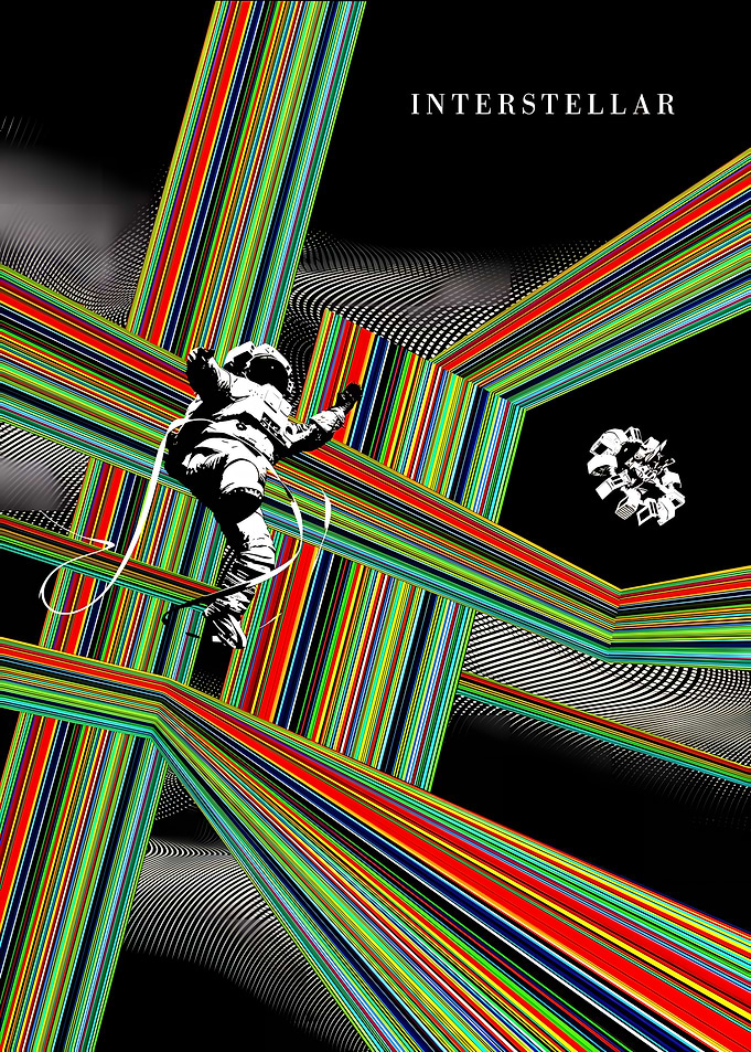 Interstellar Movie Poster Abstract Art
