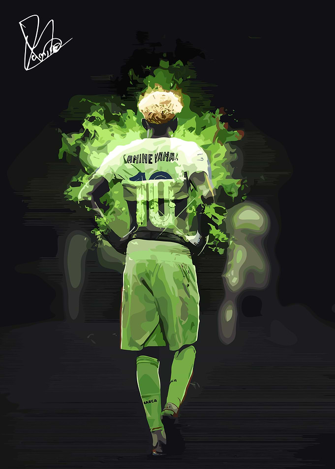 Lamine Yamal Soccer Player Art