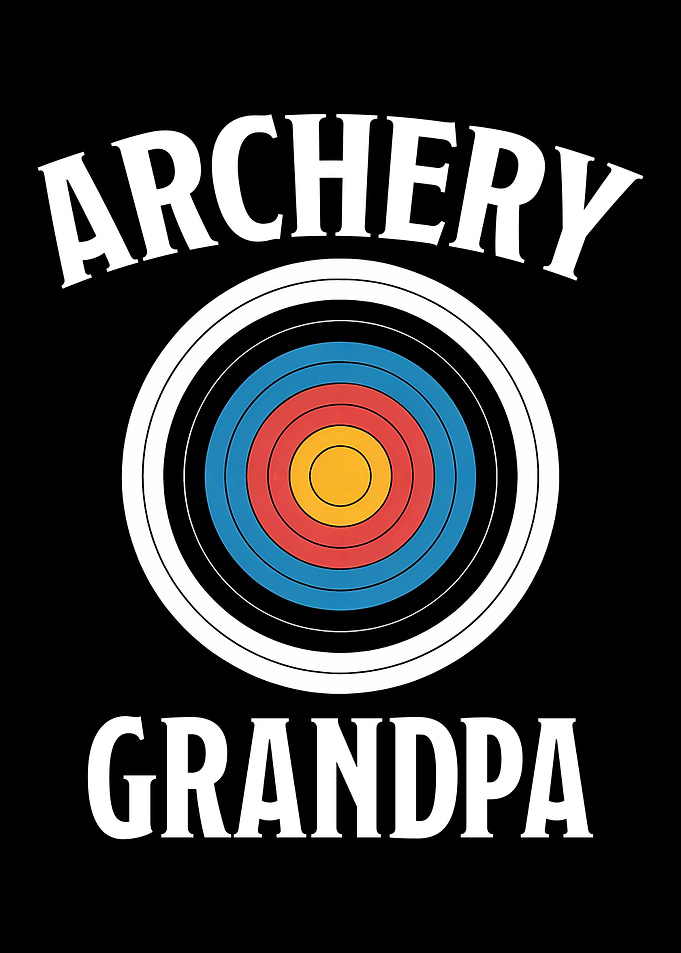 Archery Grandpa Target Graphic