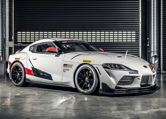 White Toyota Supra Racing Car