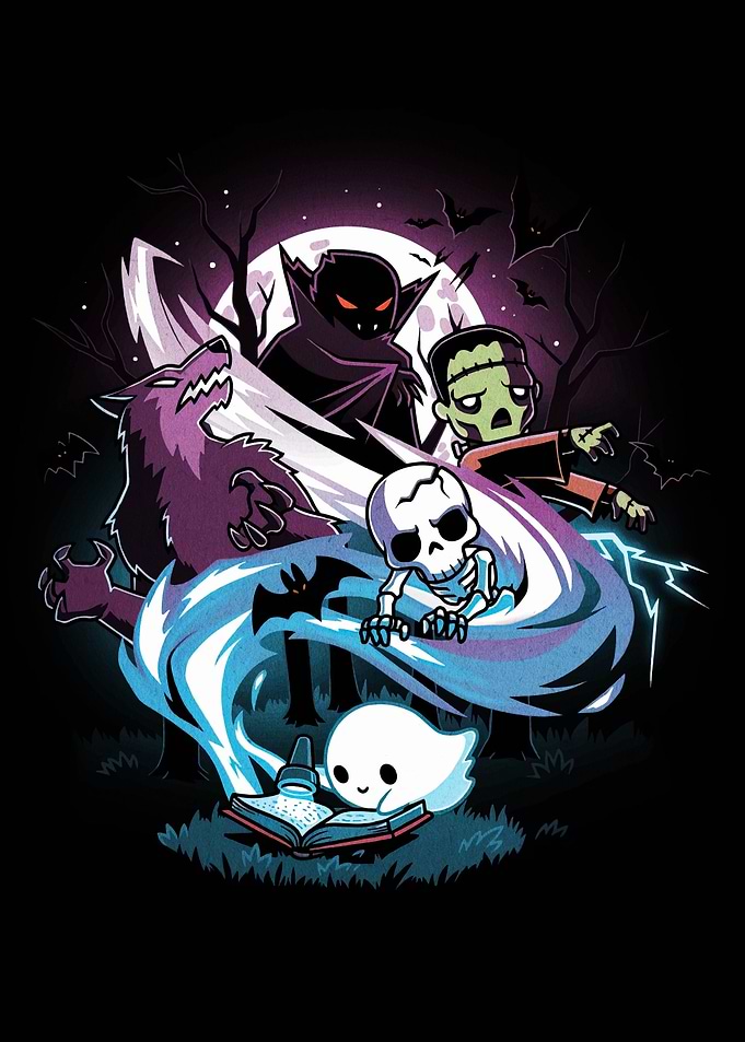 Halloween Monsters Reading Spooky Book